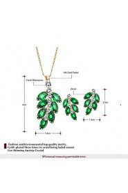 Jewelry Set Women's Anniversary / Birthday / Gift / Party / Daily / Special Occasion Jewelry Sets Alloy Rhinestone Necklaces / Earrings