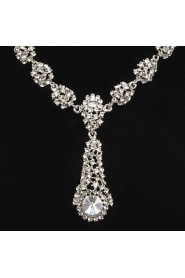 Women's Cubic Zirconia/Alloy/Imitation Pearl Wedding/Party Jewelry Set With