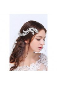 Women's Sterling Silver / Alloy Headpiece-Wedding / Special Occasion / Casual Hair Clip 1 Piece Clear Round