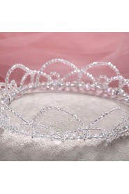 Bride's Flower Shape Beads Forehead Wedding Headdress Crown 1 PC