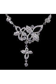 Elegant Design Alloy With Rhinestone Wedding/Special Occaision / Party Jewelry Set.