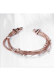 Simple Fashion Ladies Gold diamond Inlaid Micro Environmental Protection