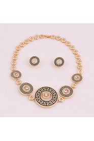 New fashion trendy gold plated (necklace,bracelet,ring,earrings)jewelry sets