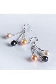 Chandelier Earrings Women's Sterling Silver Earring Pearl