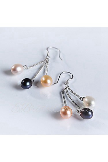 Chandelier Earrings Women's Sterling Silver Earring Pearl