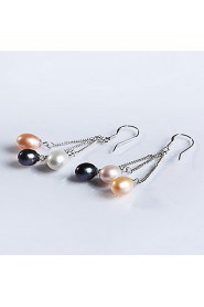 Chandelier Earrings Women's Sterling Silver Earring Pearl