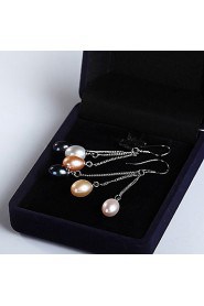 Chandelier Earrings Women's Sterling Silver Earring Pearl