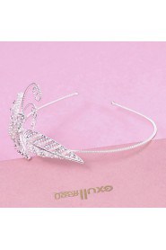 Women's Pearl / Rhinestone / Alloy Headpiece-Wedding / Special Occasion Headbands 1 Piece Clear / White Triangle