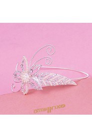 Women's Pearl / Rhinestone / Alloy Headpiece-Wedding / Special Occasion Headbands 1 Piece Clear / White Triangle