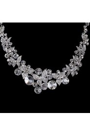 Elegant Design Alloy With Rhinestone Wedding/Special Occaision / Party Jewelry Set.