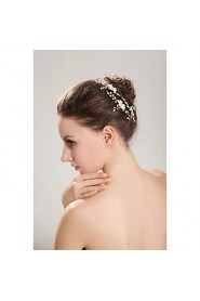 Women's / Flower Girl's Rhinestone / Crystal / Imitation Pearl Headpiece-Wedding / Special Occasion / Outdoor Hair Combs / Hair Pin Round