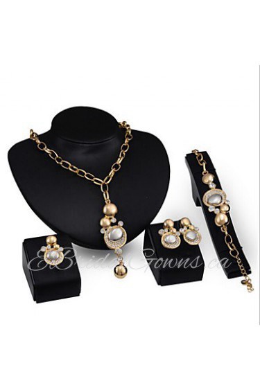 Jewelry Set Women's Anniversary / Wedding / Engagement / Birthday / Gift / Party / Daily / Special Occasion Jewelry SetsAlloy /