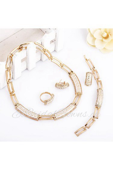 WesternRain Women's Alloy / Rhinestone Jewelry Set Rhinestone