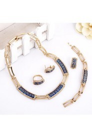 WesternRain Women's Alloy / Rhinestone Jewelry Set Rhinestone