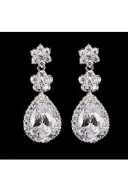 Drop Earrings Women's Cubic Zirconia/Alloy Earring