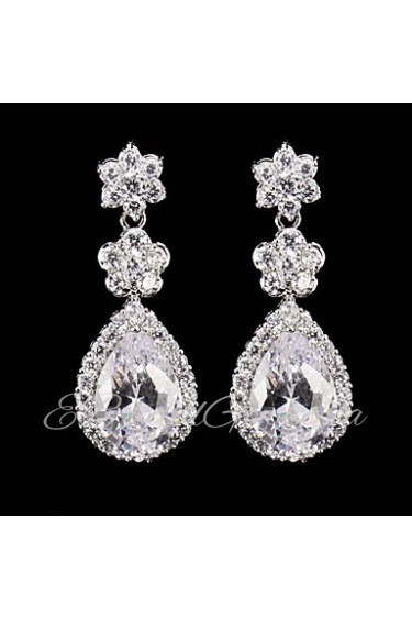 Drop Earrings Women's Cubic Zirconia/Alloy Earring