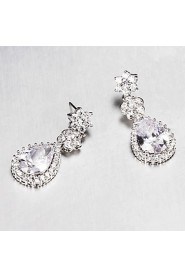 Drop Earrings Women's Cubic Zirconia/Alloy Earring