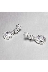 Drop Earrings Women's Cubic Zirconia/Alloy Earring