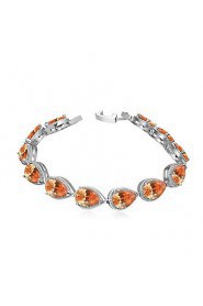 AGrade Zircon Teardrop Droplet Bracelet(More Colors)