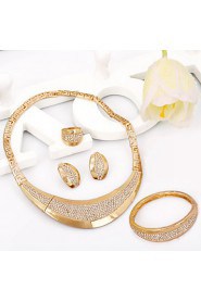 WesternRain Women's Alloy / Rhinestone Jewelry Set Rhinestone