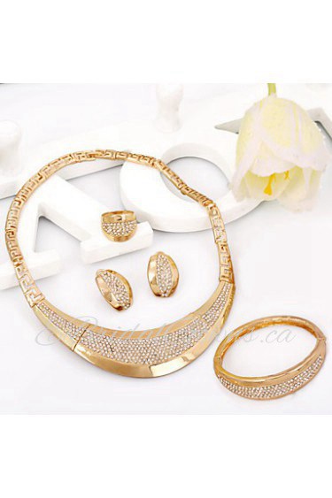 WesternRain Women's Alloy / Rhinestone Jewelry Set Rhinestone