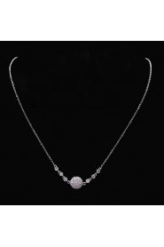 Gorgeous Platinum Plated With Cubic Zirconia Wedding/Special Occaision / Party Jewelry Set.