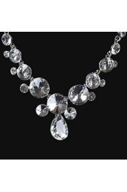 Elegant Design Alloy With Rhinestone Wedding/Special Occaision / Party Jewelry Set.