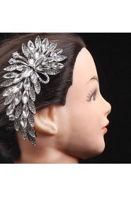 Flower style Women Alloy Hair Combs With Cubic Zirconia Wedding/Party Headpiece