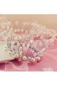 Bride's Crown Shape Crystal Rhinestone Wedding headwear 1 PC