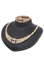 New fashion trendy gold plated (necklace,bracelet,earrings)jewelry sets