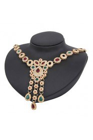 New fashion trendy gold plated (necklace,bracelet,earrings)jewelry sets