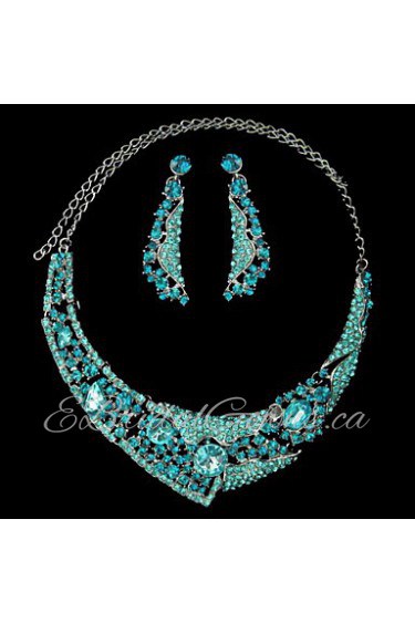 Jewelry Set Women's Anniversary / Wedding / Engagement / Birthday / Gift / Party / Daily / Special Occasion Jewelry Sets Alloy Rhinestone