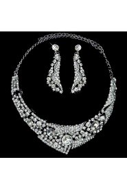 Jewelry Set Women's Anniversary / Wedding / Engagement / Birthday / Gift / Party / Daily / Special Occasion Jewelry Sets Alloy Rhinestone