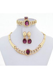 WesternRain Women's Alloy / Rhinestone Jewelry Set Rhinestone