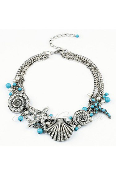 Luxurious Women's Imitation Pearl / Alloy / Rhinestone / Resin Necklace Pendant Necklaces