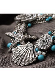 Luxurious Women's Imitation Pearl / Alloy / Rhinestone / Resin Necklace Pendant Necklaces