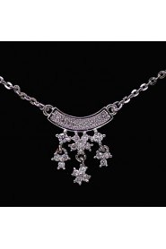 Gorgeous Platinum Plated With Cubic Zirconia Wedding/Special Occaision / Party Jewelry Set.