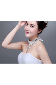 Korean Style Rhinestones/Titanium Wedding/Party Necklace