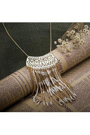 Brass with Tassel Fashion Necklace