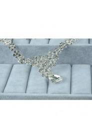 Jewelry Set Women's Anniversary / Wedding / Engagement / Birthday / Gift / Party / Daily / Special Occasion Jewelry Sets Silver / Alloy