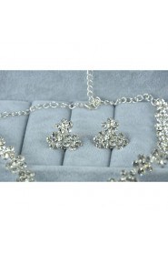 Jewelry Set Women's Anniversary / Wedding / Engagement / Birthday / Gift / Party / Daily / Special Occasion Jewelry Sets Silver / Alloy