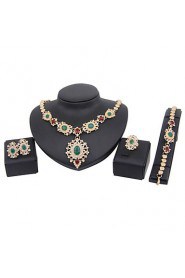 New fashion trendy gold plated (necklace,bracelet,earrings)jewelry sets