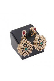 New fashion trendy gold plated (necklace,bracelet,earrings)jewelry sets