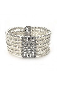 Vintage Luxurious Diamond Wedding Silver Bracelet For Women Lades Bridal Birthday GIft 1930's Wedding