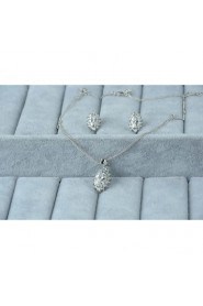 Jewelry Set Women's Anniversary / Wedding / Engagement / Birthday / Gift / Party / Daily / Special Occasion Jewelry Sets Silver / Alloy