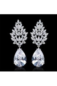 Teemi Wholesale Brand New Arrival Luxury Wedding Dinner Party Jewelry ACubic Zirconia Cluster Dangle Earring