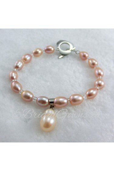 Colorful color natural pearl bracelet(Random Color)