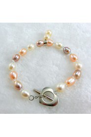 Colorful color natural pearl bracelet(Random Color)