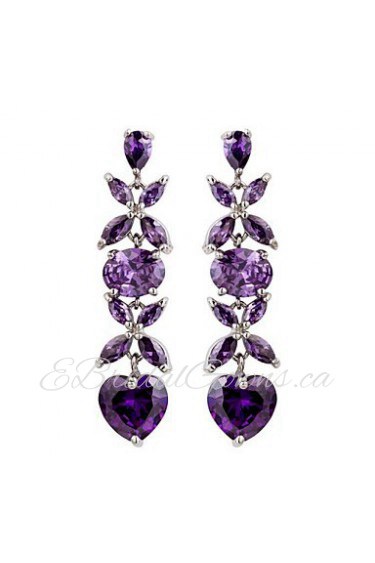 Drop Earrings Couples'/Kid's/Women's Cubic Zirconia Earring Cubic Zirconia