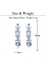 Drop Earrings Couples'/Kid's/Women's Cubic Zirconia Earring Cubic Zirconia